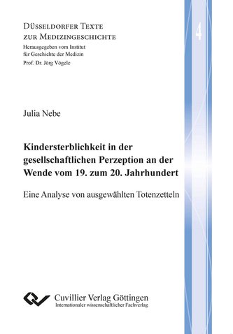 Kindersterblichkeit in der gesellschaftlichen Perzeption an der Wende vom 19. zum 20. Jahrhundert