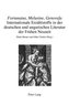 Fortunatus, Melusine, Genovefa.  Internationale Erzählstoffe in der deutschen und ungarischen Literatur der Frühen Neuzeit