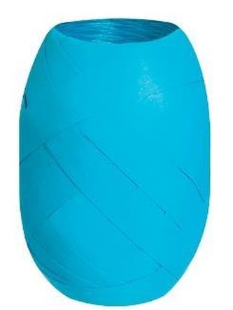 Wstążka kłębuszek 20m/10mm matowa turkus