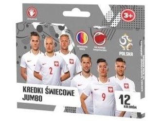 Kredki świecowe PZPN 2 12 kolorów ASTRA