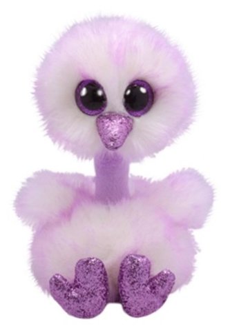 TY Boos KENYA - levandulový pštros 24 cm