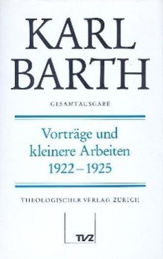 Vorträge und kleinere Arbeiten 1922 - 1925