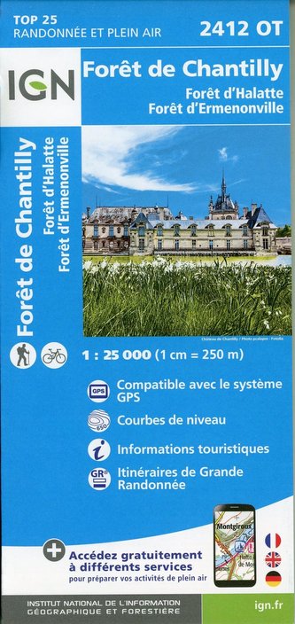 Forêt de Chantilly 1:25 000