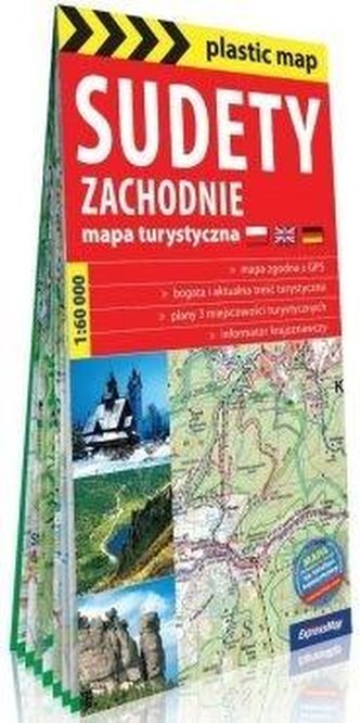 Plastic map Sudety Zachodnie mapa tur. 1:60 000