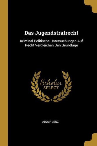 Das Jugendstrafrecht: Kriminal Politische Untersuchungen Auf Recht Vergleichen Den Grundlage