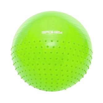 Spokey - Half fit gymn.míč 2v1 65cm zelený vč pumpičky