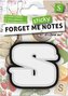 Forget me sticky notes kart samoprzylepne litera S