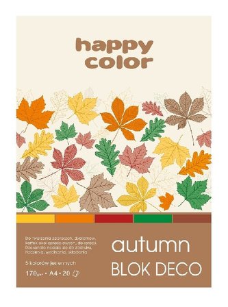 Blok A5/20K Deco Autumn 170g HAPPY COLOR