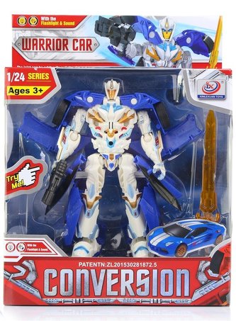 Składany Auto-Robot Lamborgini Blue