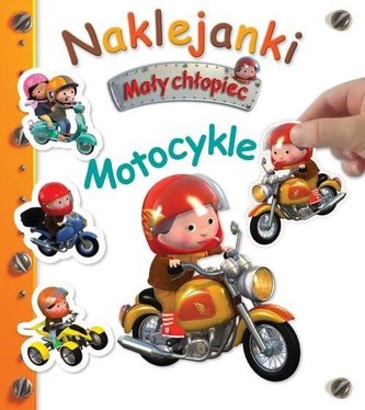 Naklejanki. Mały chłopiec. Motocykle