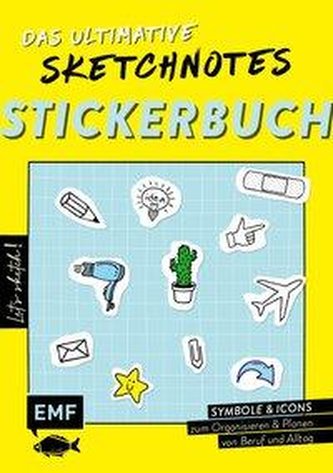 Let's sketch! Das ultimative Sketchnotes-Stickerbuch - Über 600 Sticker: Symbole und Icons zum Organisieren und Planen von Beruf