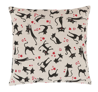 Povláček IVO - černá kočka - 45x45 cm