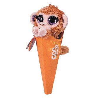 Coco plyšák v kornoutu s překvapením - Opička Kai