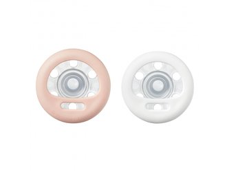 Šidítko C2N silikon Natural Blush Rose 2ks 0-6m