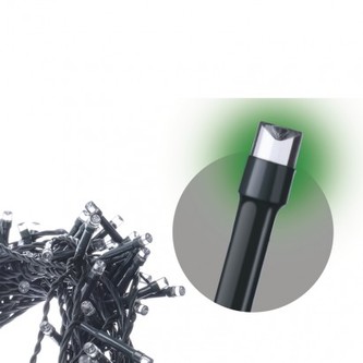 Spojovací Standard LED vánoční řetěz, 10m, zelená