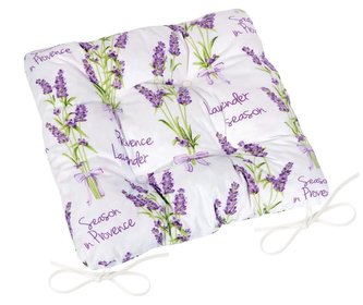 Sedák Adéla prošívaný - levandule - 40x40 cm, prošívaný
