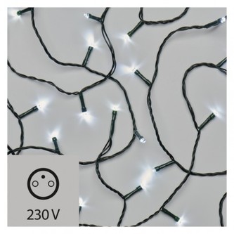LED vánoční řetěz, 5m, vnitřní, studená bílá