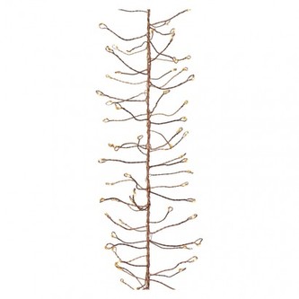 LED vánoční nano řetěz – ježek, 2,4m, jantarová, časovač