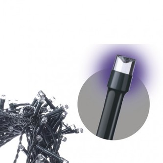 Spojovací Standard LED vánoční řetěz, 10m, fialová