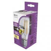 LED žárovka Filament A60 8,5W E27 teplá bílá, stmívatelná