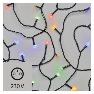 LED vánoční řetěz, 2,5m, vnitřní, multicolor