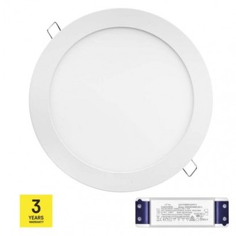 LED panel TRIAK 220mm, kruhový vestavný bílý, 18W neut. b.