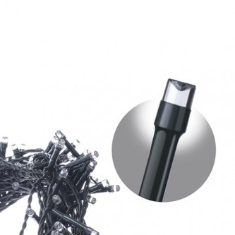 Spoj. Standard LED vánoční řetěz – rampouchy,2,5m, stud.b.