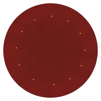 LED podložka pod vánoční strom, červená, 1m, časovač