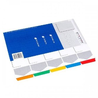 Przekładka A4 kartonowa 5 kolorów