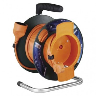 PVC prodlužovací kabel na bubnu – spojka, 25m, 1,5mm2