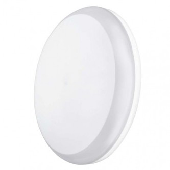 LED přisazené svítidlo Dori, kruhové bílé 18W teplá b., IP54