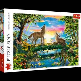 Puzzle 500 Wilcza natura TREFL