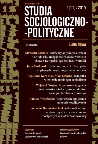 Studia Socjologiczno-Polityczne... nr 2(11)/2019