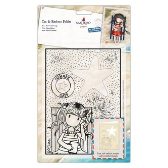 Santoro Gorjuss Vyřezávací a embosovací kapsa - létní den  15 x 21 cm