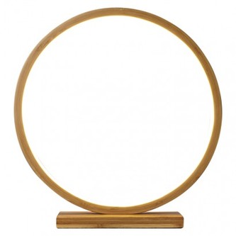 LED dekorace – kruh dřevěný, vnitřní, teplá bílá