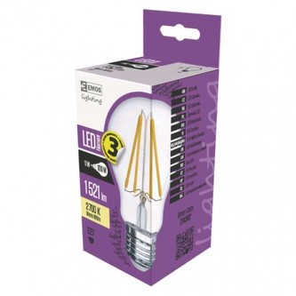 LED žárovka Filament A60 A++ 11W E27 teplá bílá