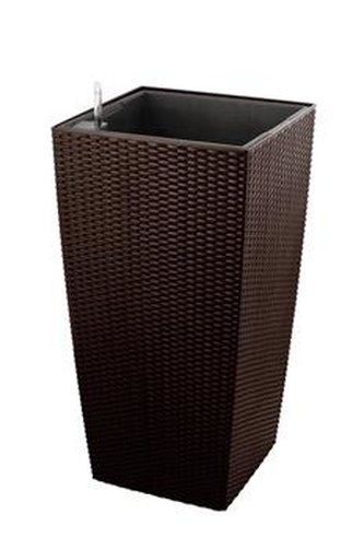 Samozavlažovací květináč G21 Linea ratan big mocha 76 cm
