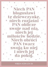 Kartka - Niech Pan błogosławi tę dziewczynkę...