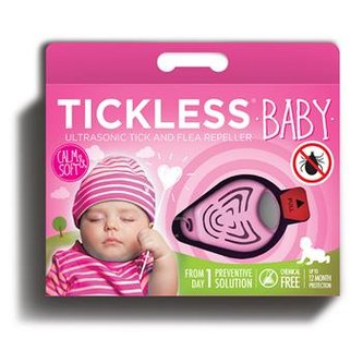 Ultrazvukový repelent TickLess Baby proti klíšťatům, růžový Ultrazvukový repelent TickLess Baby proti klíšťatům, růžový