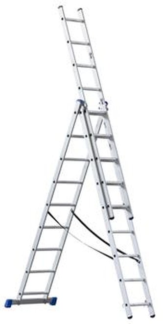 Žebřík G21 třídílný 5,9m, 3x9 příček Žebřík G21 třídílný 5,9m, 3x9 příček