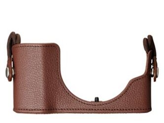 Pouzdro Olympus CS-45B BRW Kožené spodní podpůrné pro E-PL7 - hnědé