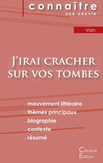 Fiche de lecture J'irai cracher sur vos tombes de Boris Vian (Analyse littéraire de référence et résumé complet)