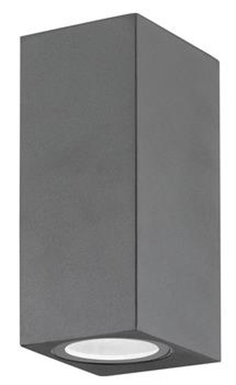 Svítidlo Nova Luce NERO S WALL GREY 2 nástěnné, IP 54, GU10 Svítidlo Nova Luce NERO S WALL GREY 2 nástěnné, IP 54, GU10