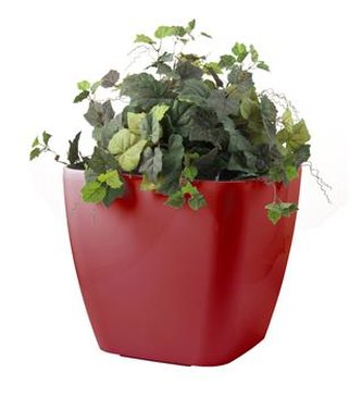 Samozavlažovací květináč G21 Cube maxi červený 45 cm