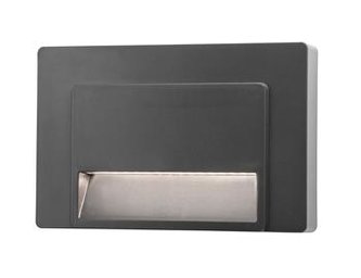 Svítidlo Nova Luce LUTON STEP GREY 3 schodišťové, IP 65, 1,2 W Svítidlo Nova Luce LUTON STEP GREY 3 schodišťové, IP 65, 1,2 W