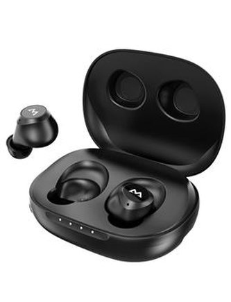 Sluchátka MPOW bezdrátová M20 s dobíjecím boxem, černá