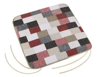 Sedák EMA hladký - cihla bordo - 40x40 cm,hladký