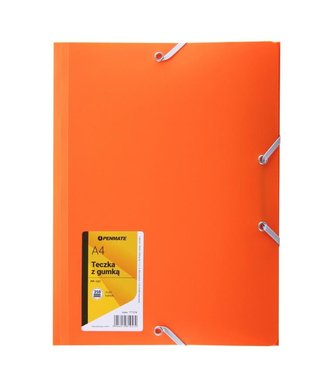 Teczka z gumką A4 PP-101 pomarańczowa PENMATE