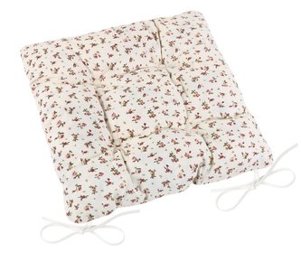 Sedák Adéla prošívaný - růžička - 40x40 cm, prošívaný