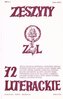 Zeszyty literackie 72 4/2000